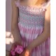 Rachel Carson Girls Dress Candy Floss Gingham with Spearmint Hand Smocking Rachel Carson Girls Dress Candy Floss Gingham with Spearmint Hand Smocking