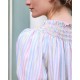Cleopatra Blouse Pastel Rainbow with Lucky Charm Hand Smocking Edition 41