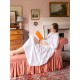 Mother Teresa Women's Nursing & Maternity Dress Long Sleeves with Mermaid Tail Forget Me Not Hand Smocking