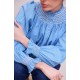 Pom x Smock London Scholl Blouse Paperwhite Ditsy with Snowdrop Hand Smocking Edition 61 Pom x Smock London Scholl Blouse Paperwhite Ditsy with Snowdrop Hand Smocking Edition 61