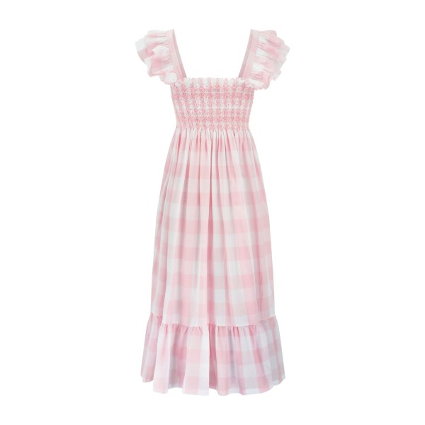 Rachel Carson Dress Candyfloss Gingham with Cocoloco hand Smocking Rachel Carson Dress Candyfloss Gingham with Cocoloco hand Smocking